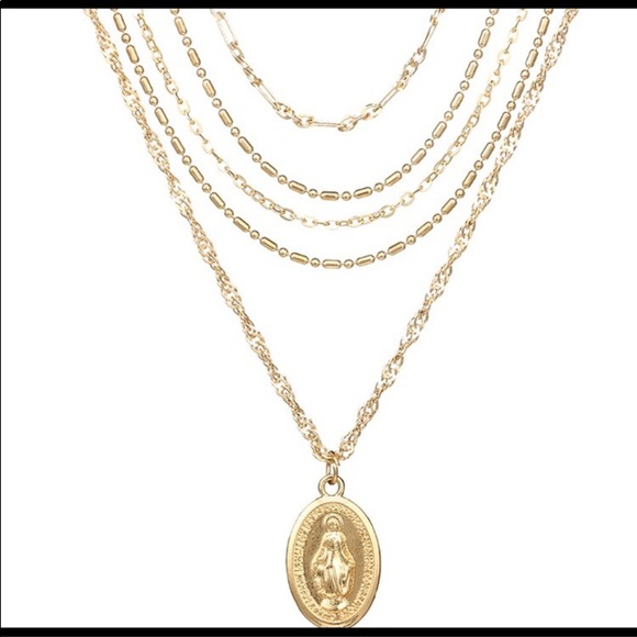 Multi layer Choker Necklace - Picture 3 of 3